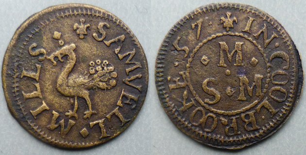 Colnbrook, Samuell Mills 1657 farthing